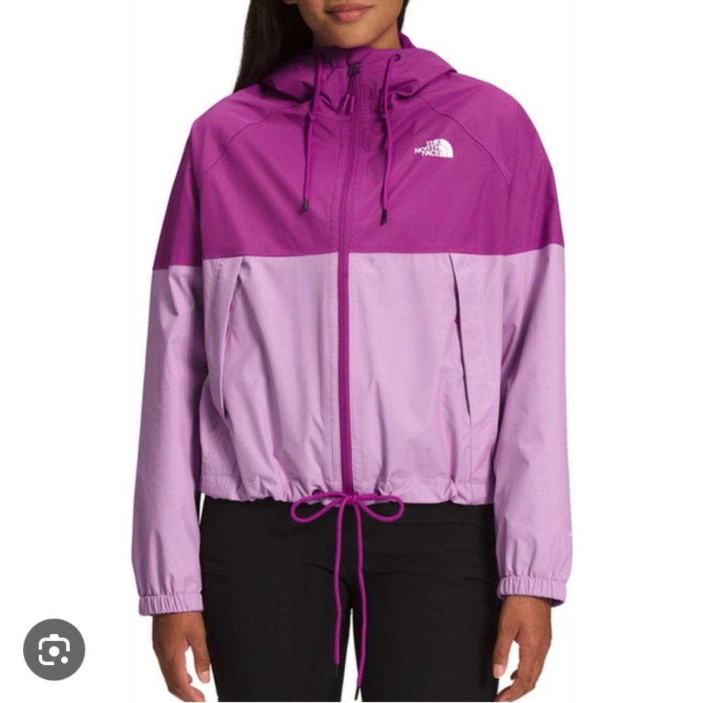 The North Face Women's Antora Purple Cropped Rain Jacket
